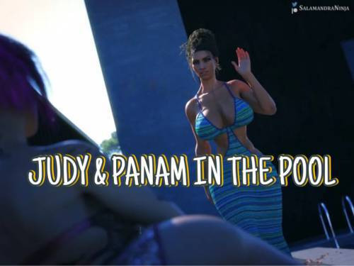 Judy & Panam In The Pool /  Джуди и Панам в бассейне