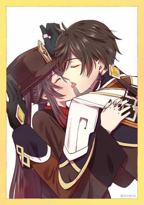 Zhongli x Hu Tao Love Story №1 / История любви Джун ли Ху Тао